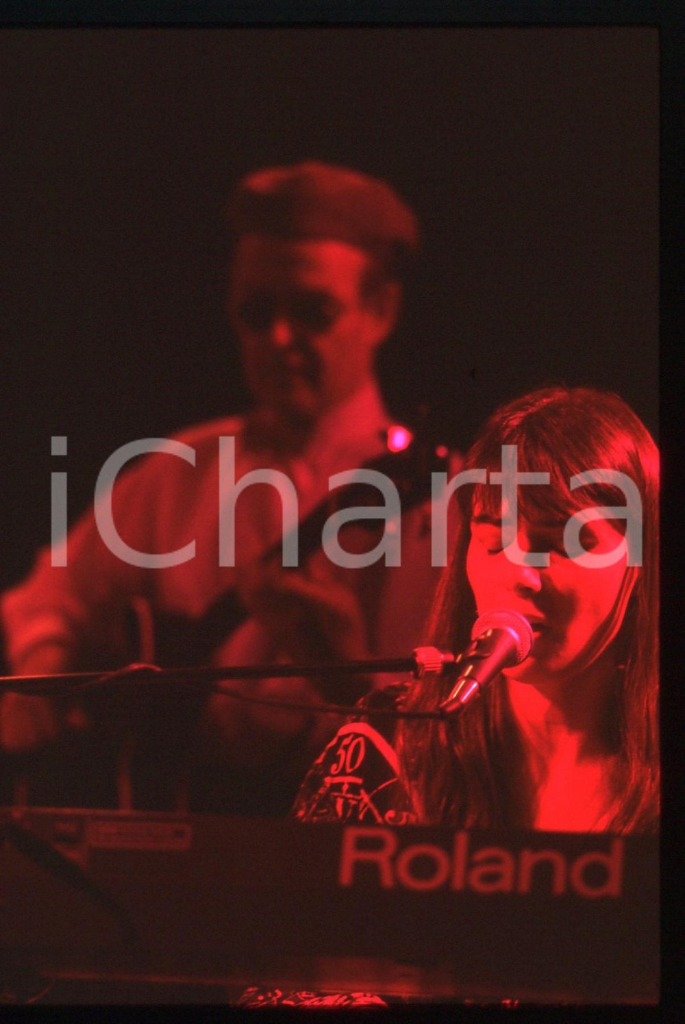 35mm vintage slide* 1991 SANREMO INTERNATIONAL Beverley CRAVEN al Palamusic (50)