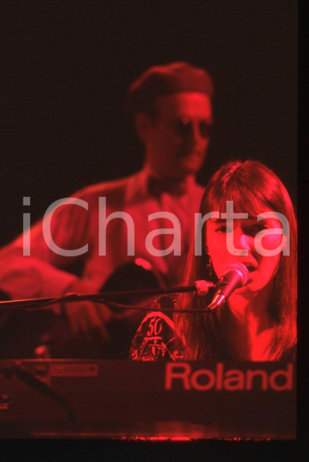 35mm vintage slide* 1991 SANREMO INTERNATIONAL Beverley CRAVEN al Palamusic (53)