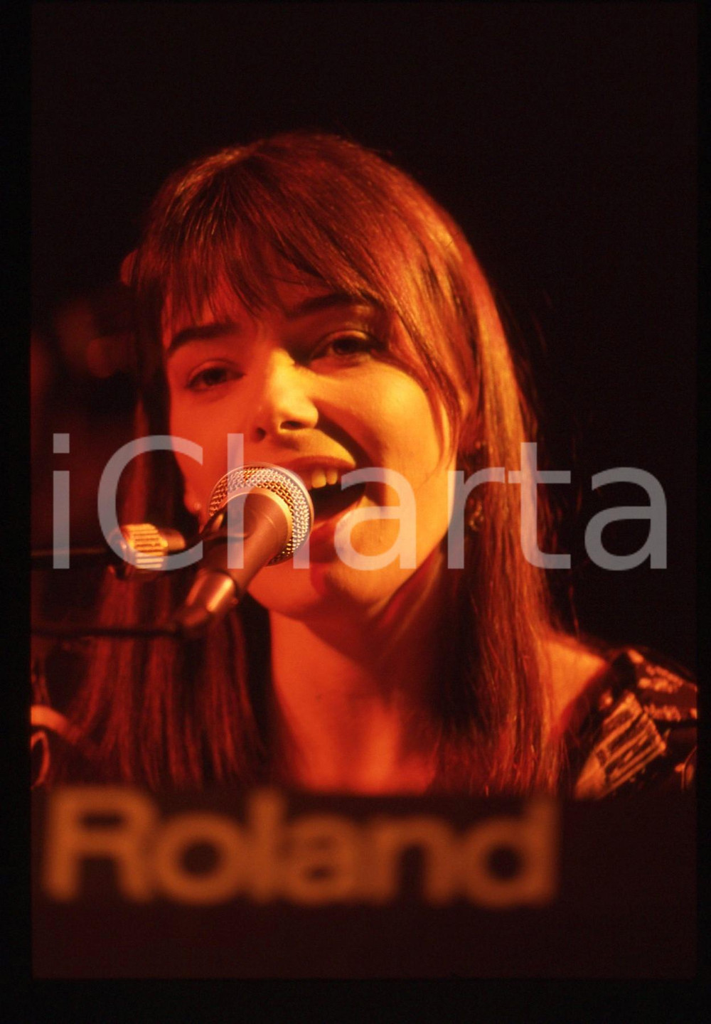 35mm vintage slide* 1991 SANREMO INTERNATIONAL Beverley CRAVEN al Palamusic (78)