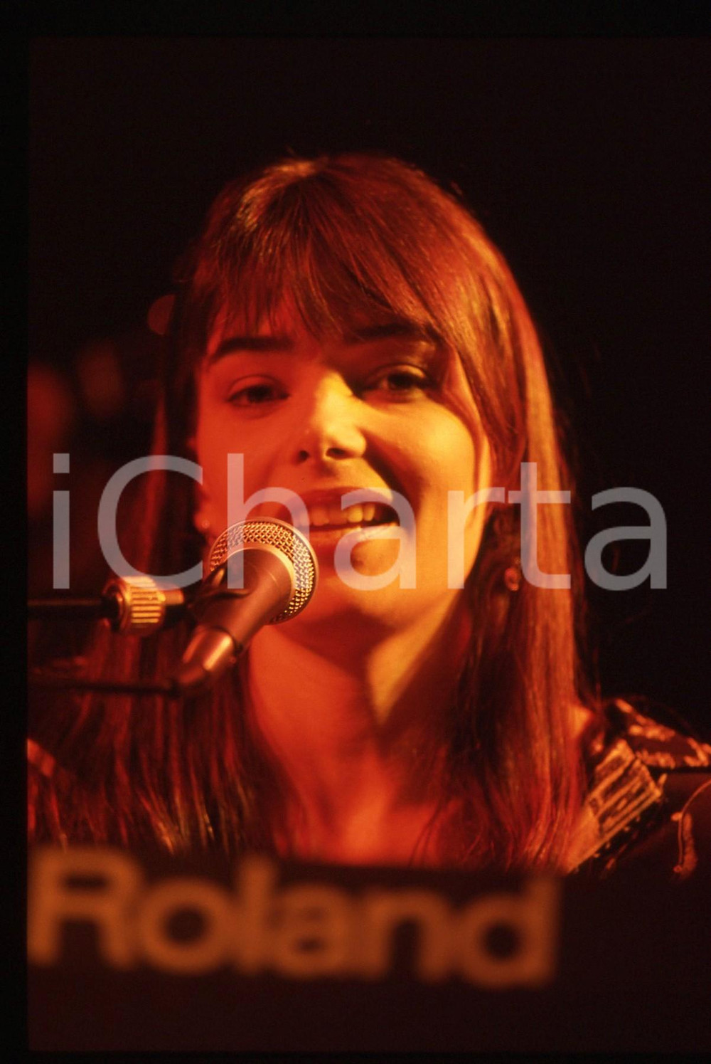 35mm vintage slide* 1991 SANREMO INTERNATIONAL Beverley CRAVEN al Palamusic (80)