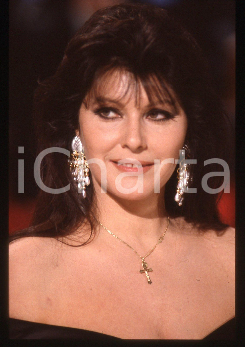 35mm vintage slide* 1990ca ITALIA COSTUME Claudia MORI Ritratto dell'artista (1)