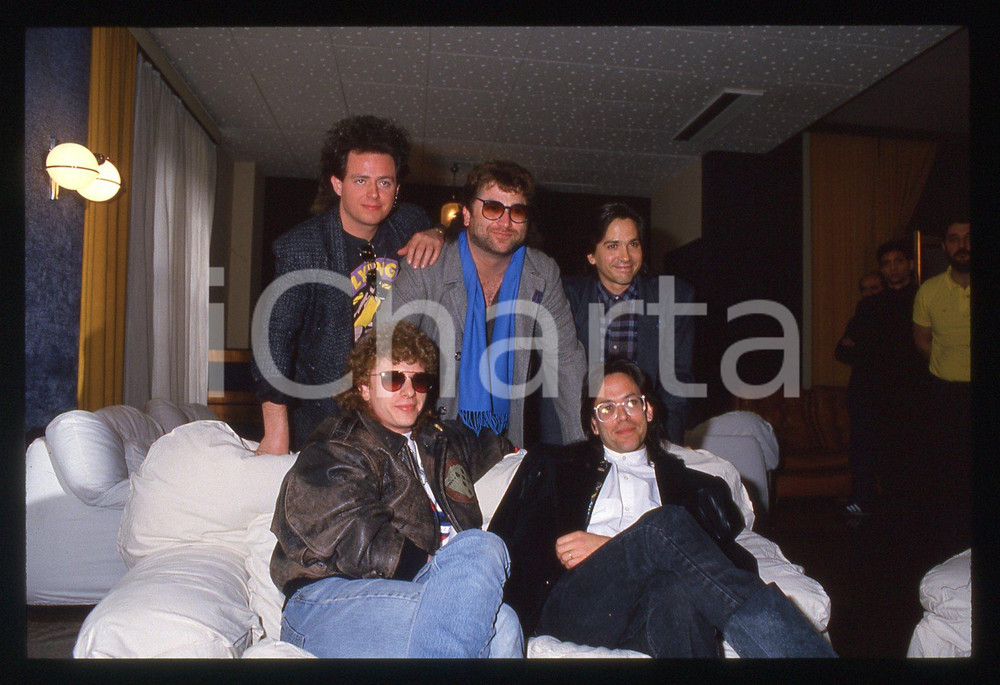 35mm vintage slide* 1988 SANREMO Joseph WILLIAMS Steve LUKATER dei TOTO (8)
