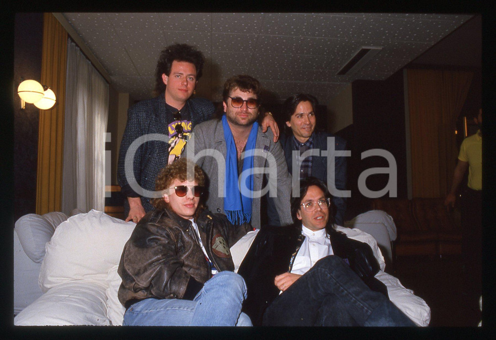 35mm vintage slide* 1988 SANREMO Joseph WILLIAMS Steve LUKATER dei TOTO (9)