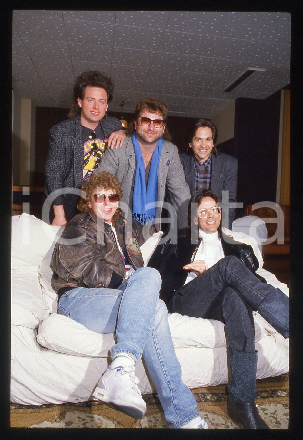 35mm vintage slide* 1988 SANREMO Joseph WILLIAMS Steve LUKATER dei TOTO (10)