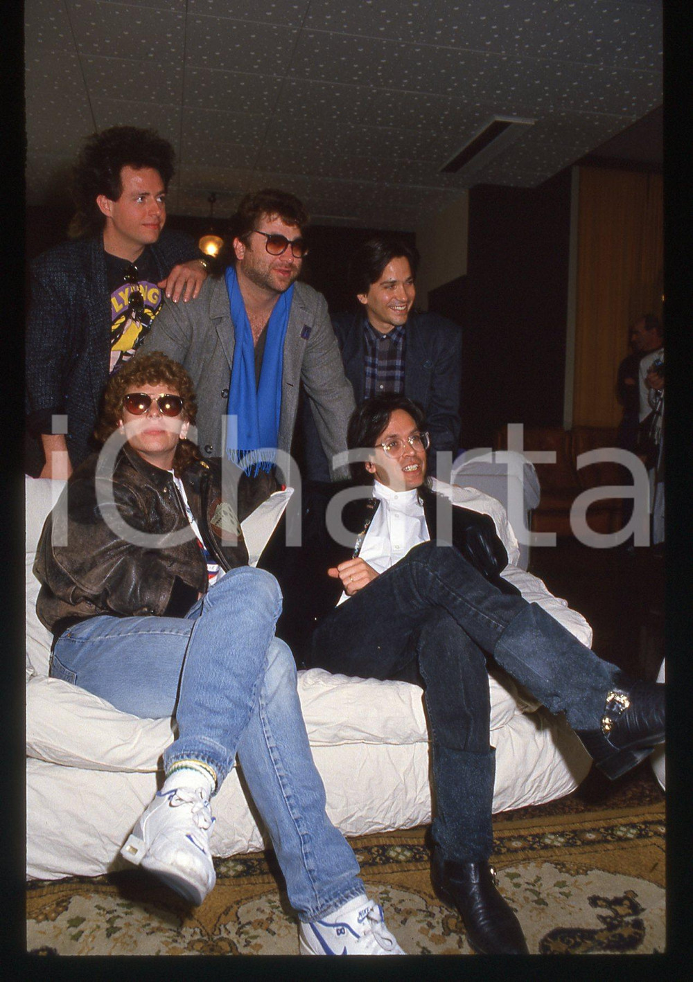 35mm vintage slide* 1988 SANREMO Joseph WILLIAMS Steve LUKATER dei TOTO (12)