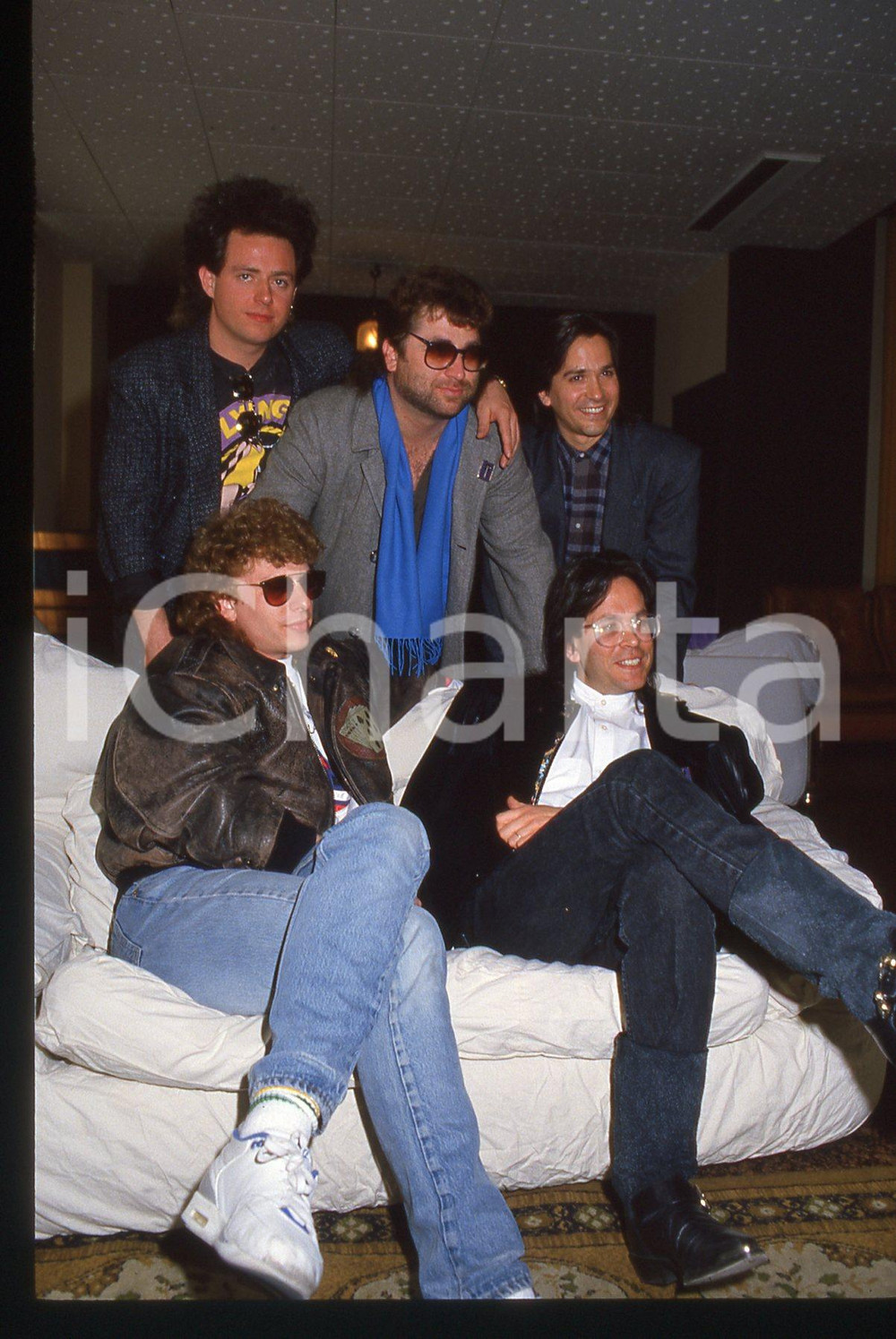 35mm vintage slide* 1988 SANREMO Joseph WILLIAMS Steve LUKATER dei TOTO (19)