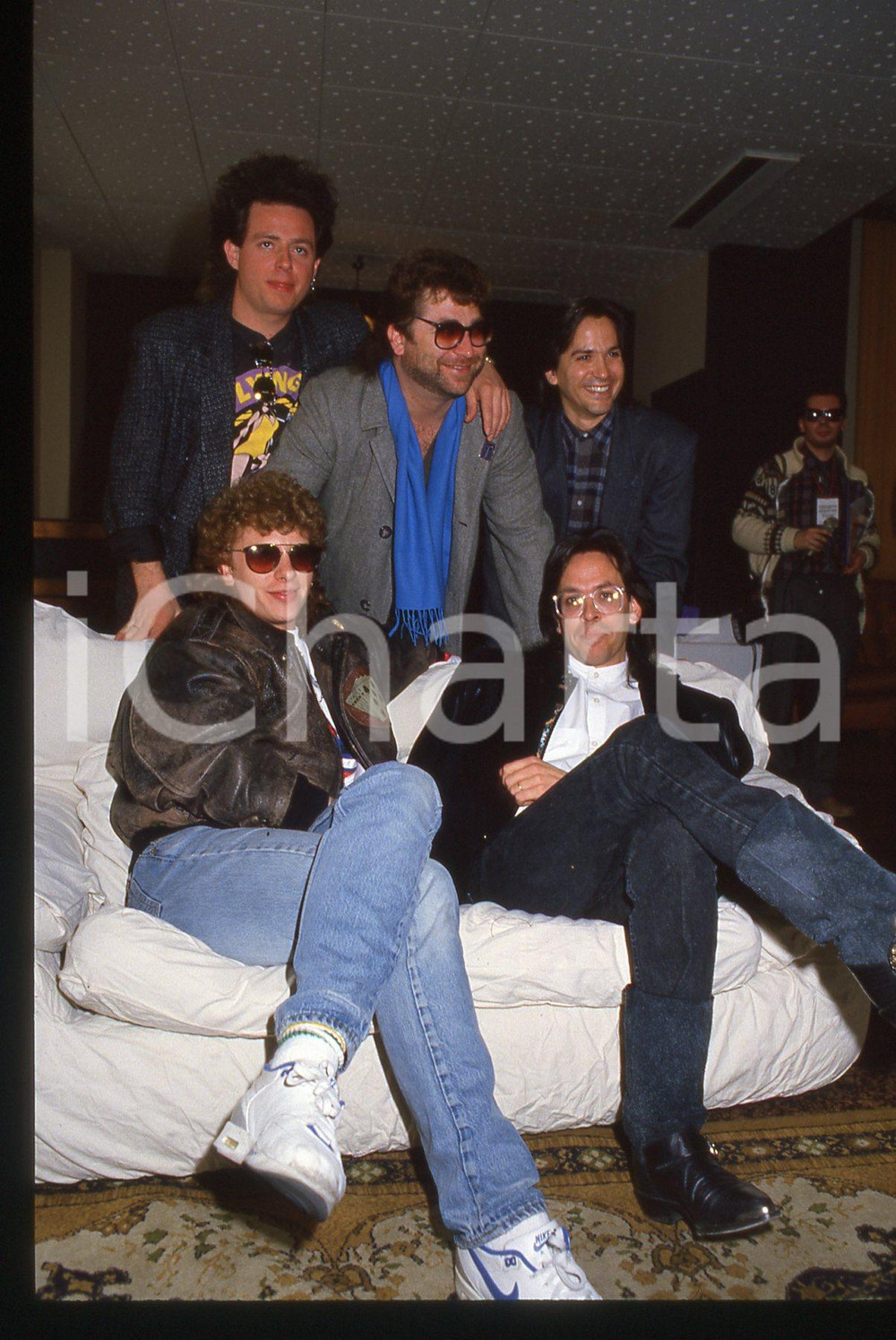 35mm vintage slide* 1988 SANREMO Joseph WILLIAMS Steve LUKATER dei TOTO (20)