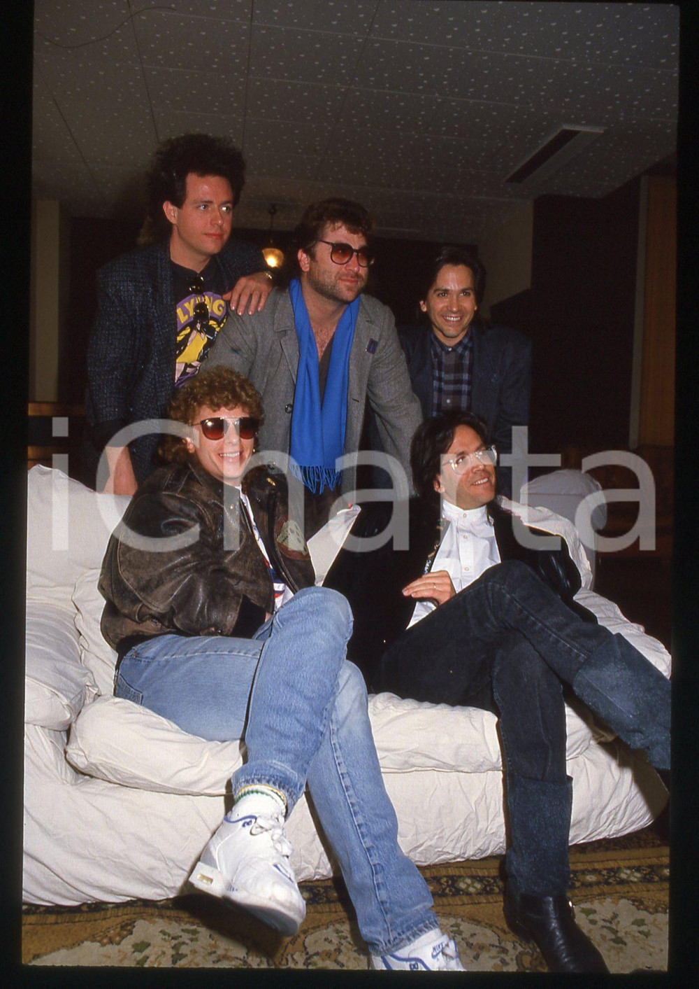 35mm vintage slide* 1988 SANREMO Joseph WILLIAMS Steve LUKATER dei TOTO (22)