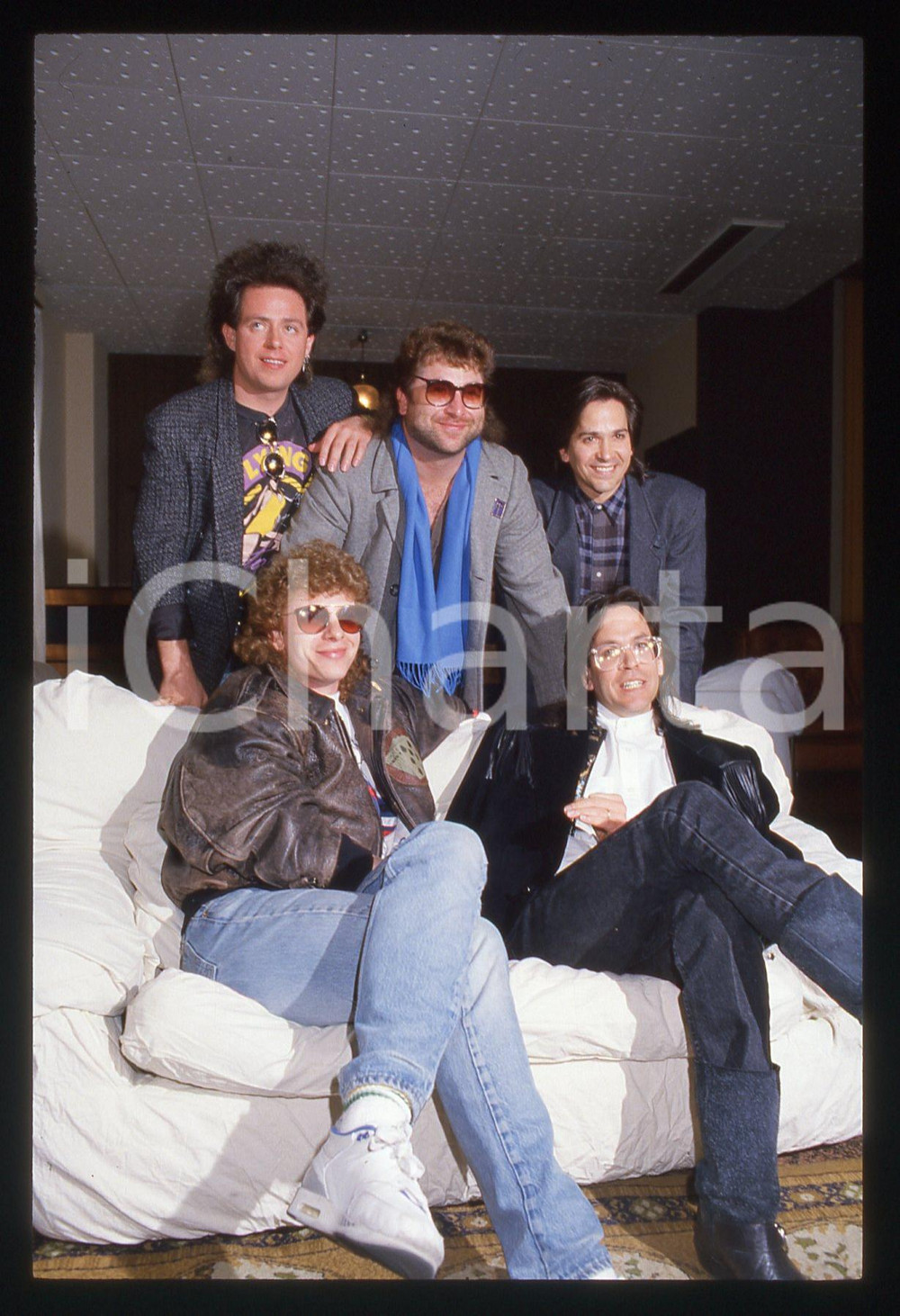 35mm vintage slide* 1988 SANREMO Joseph WILLIAMS Steve LUKATER dei TOTO (23)