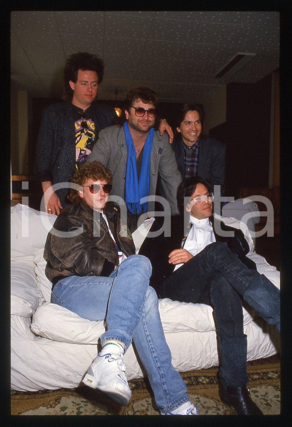 35mm vintage slide* 1988 SANREMO Joseph WILLIAMS Steve LUKATER dei TOTO (24)