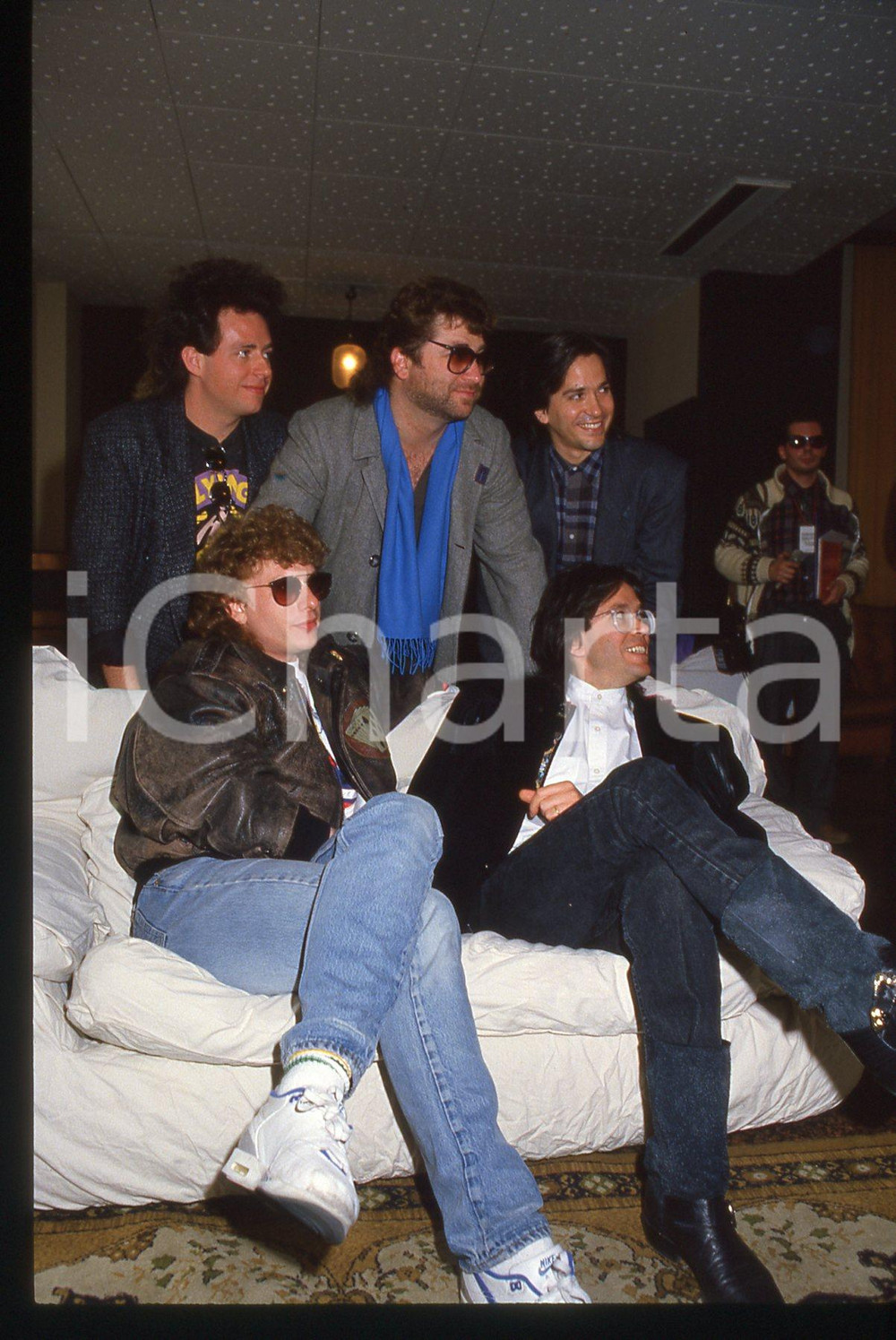 35mm vintage slide* 1988 SANREMO Joseph WILLIAMS Steve LUKATER dei TOTO (26)