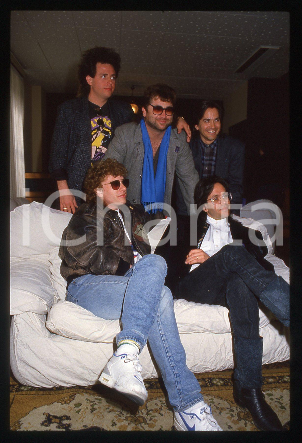 35mm vintage slide* 1988 SANREMO Joseph WILLIAMS Steve LUKATER dei TOTO (28)