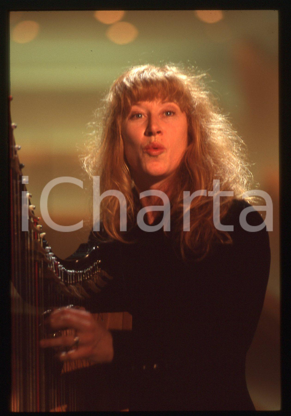 35mm vintage slide* 1995 SANREMO Loreena McKENNITT al Teatro Ariston Ritratto 9
