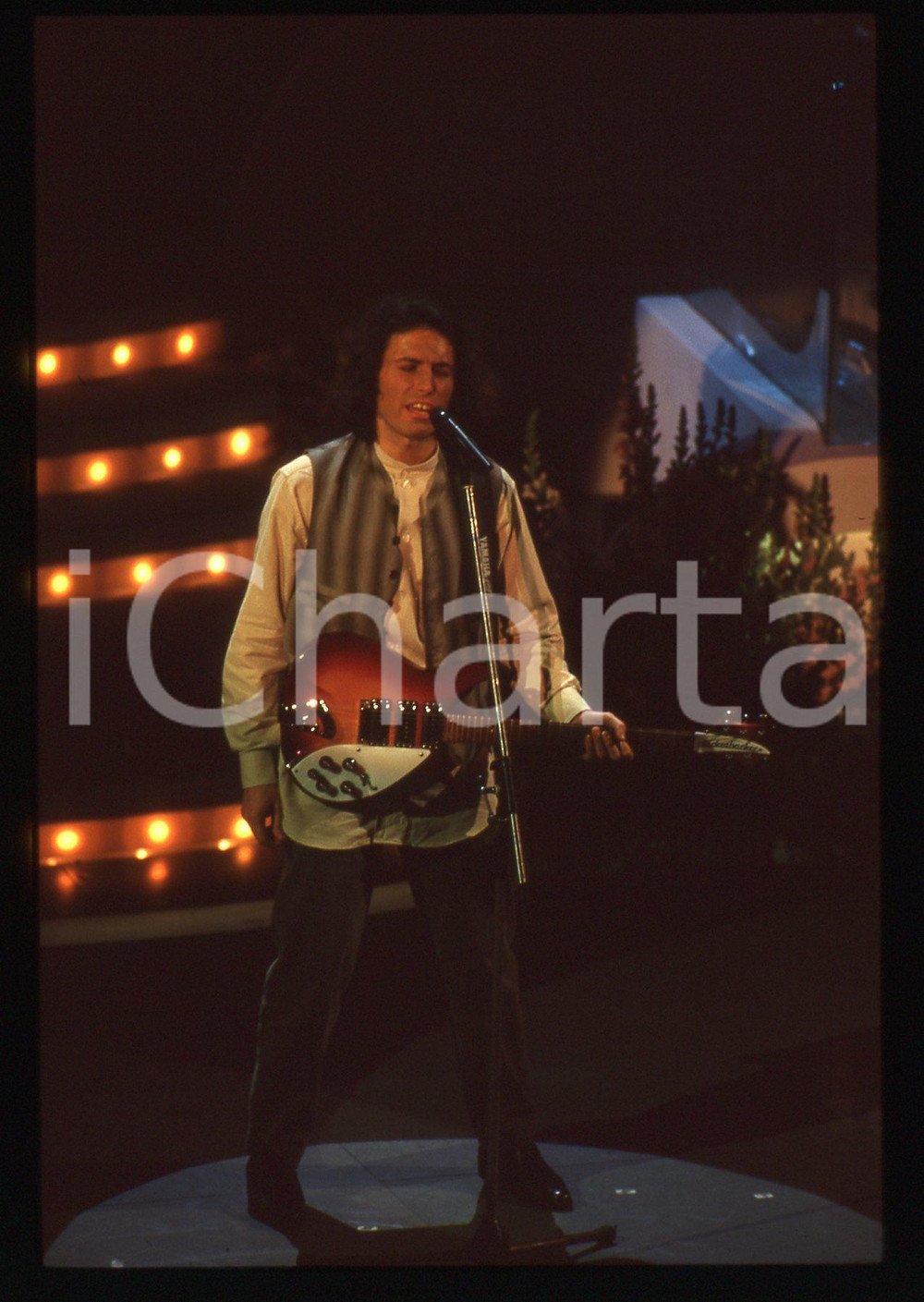 35mm vintage slide* 1995 SANREMO Fedele BOCCASSINI al Teatro Ariston (2)