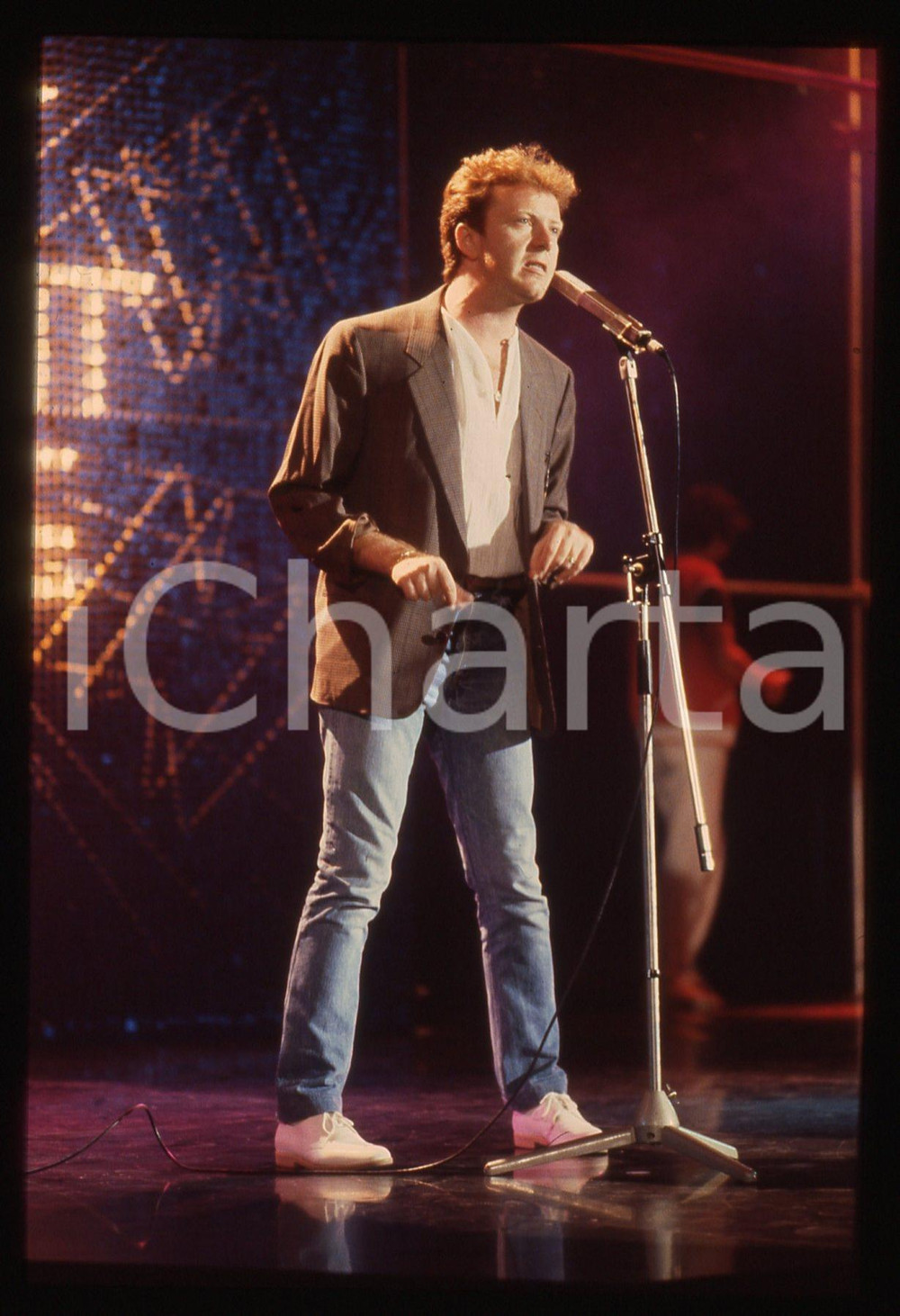 35mm vintage slide* 1995ca ITALIA MUSICA Umberto TOZZI Ritratto del cantante 2
