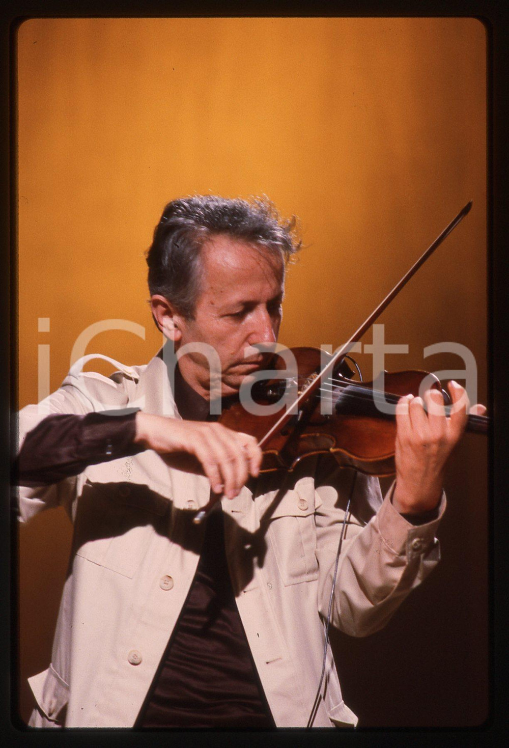 35mm vintage slide* 1980ca ITALIA MUSICA Giusto PIO Ritratto del musicista (3)
