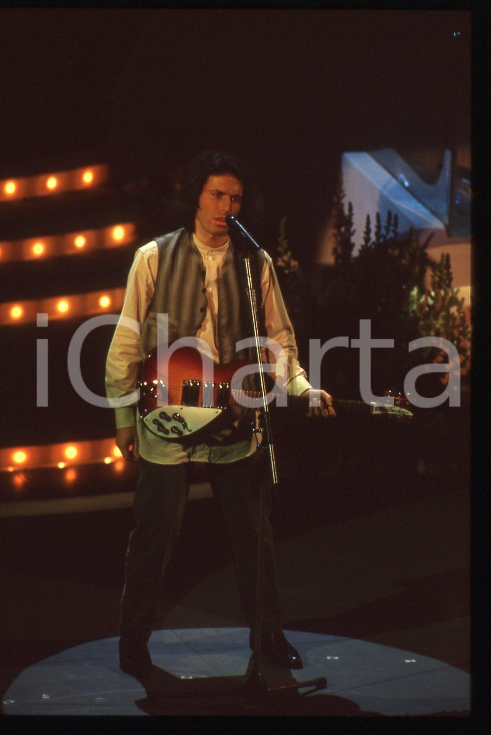 35mm vintage slide* 1995 SANREMO Fedele BOCCASSINI al Teatro Ariston (12)