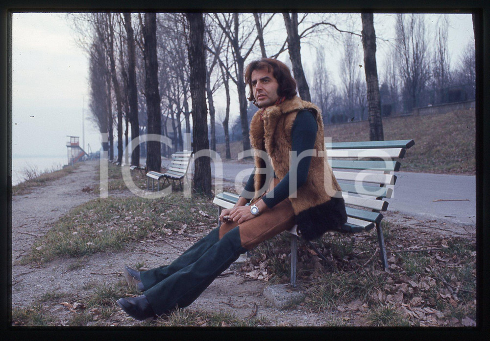 35mm vintage slide* 1975ca ITALIA COSTUME Patrick SAMSON Ritratto del cantante 3