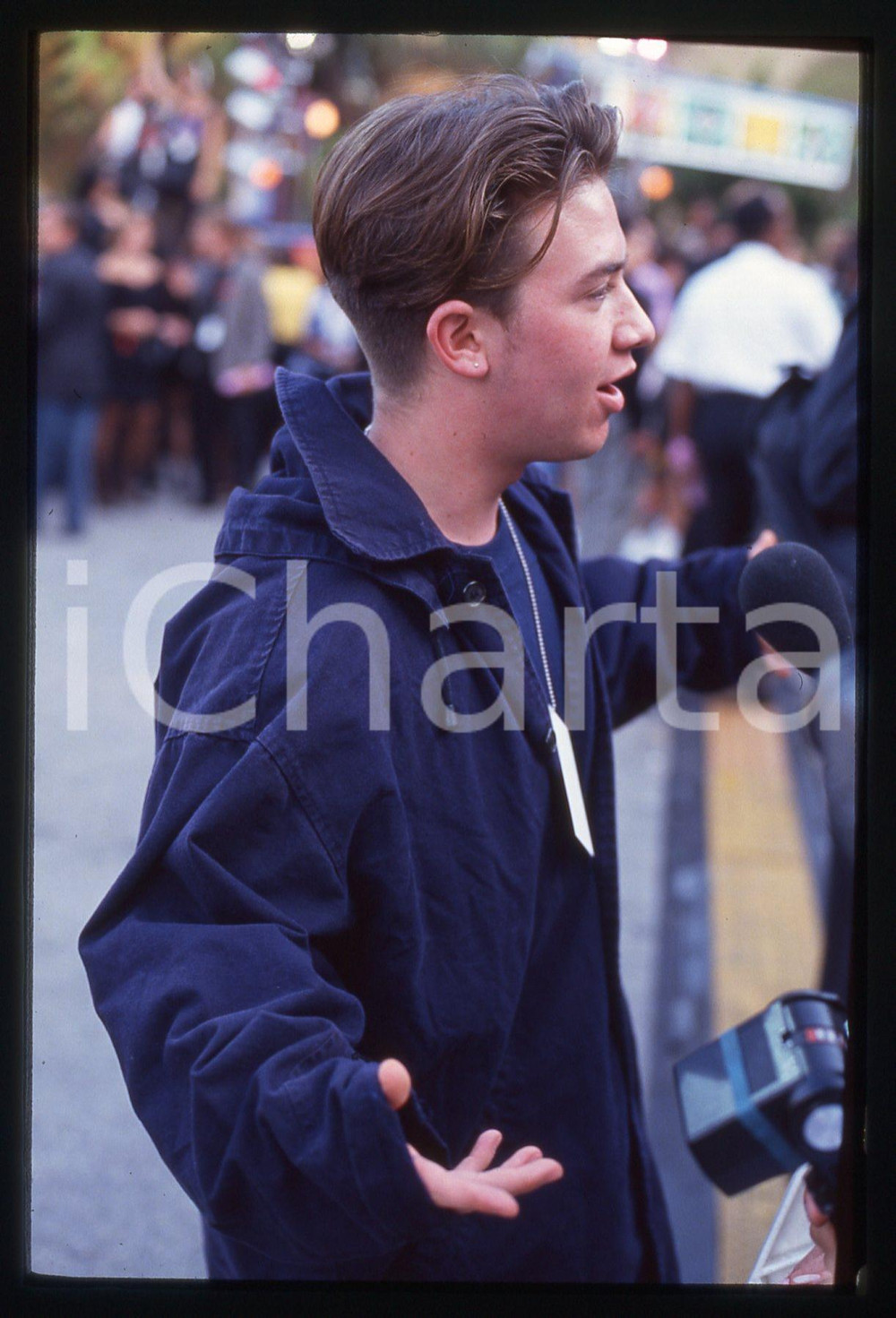 35mm vintage slide* 1990ca CINEMA David FAUSTINO Ritratto dell'attore 