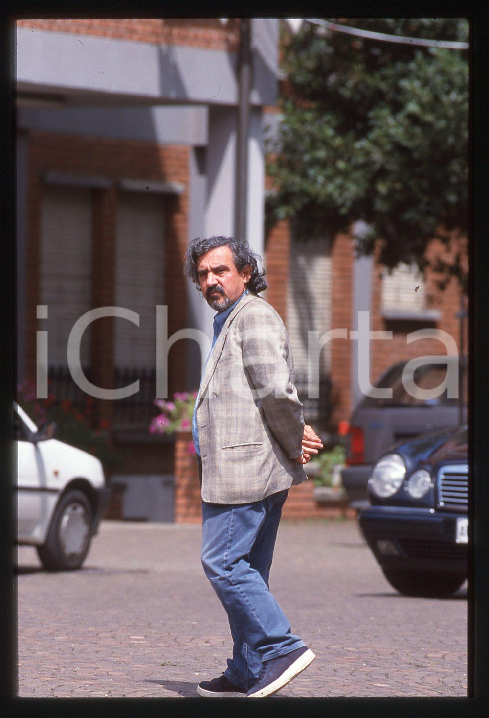 35mm vintage slide* 1990ca ITALIA COSTUME Enrico ROVELLI Ritratto del manager 2