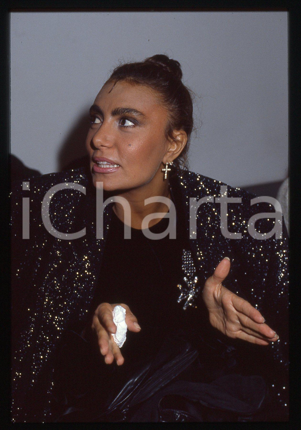 35mm vintage slide* 1990ca MUSICA Loredana BERTÈ Ritratto della cantante (1)