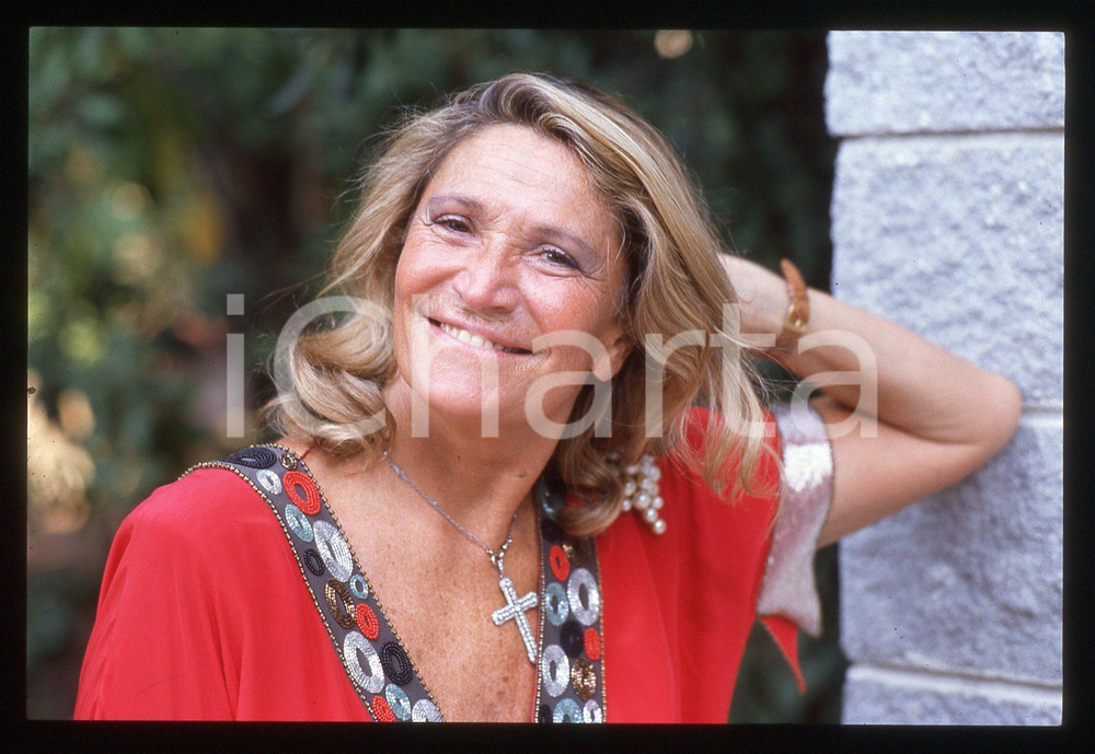 35mm vintage slide* 1995ca ITALIA - COSTUME Marta MARZOTTO Ritratto (1)