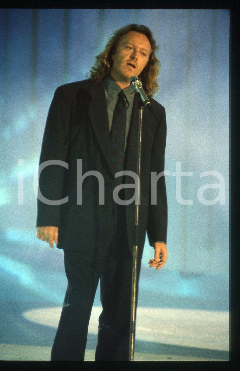 35mm vintage slide* 1990ca ITALIA COSTUME Umberto TOZZI Ritratto del cantante 4