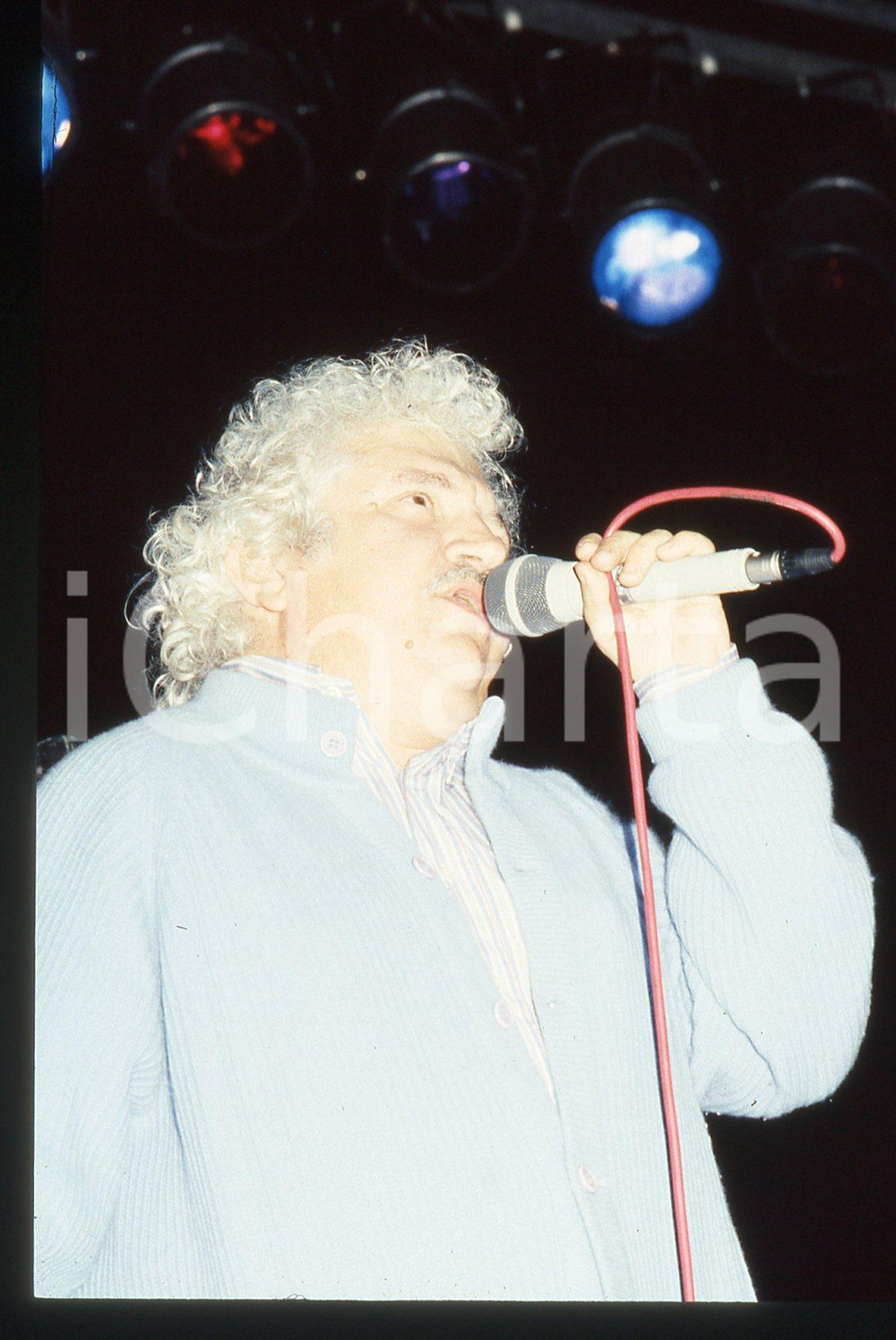 35mm vintage slide* 1985ca ITALIA MUSICA  Bruno LAUZI Ritratto del cantante (2)