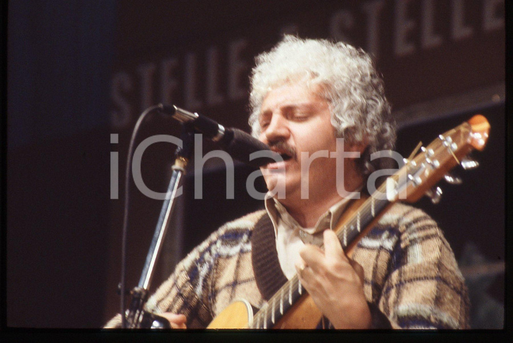 35mm vintage slide* 1985ca ITALIA MUSICA  Bruno LAUZI Ritratto del cantante (3)