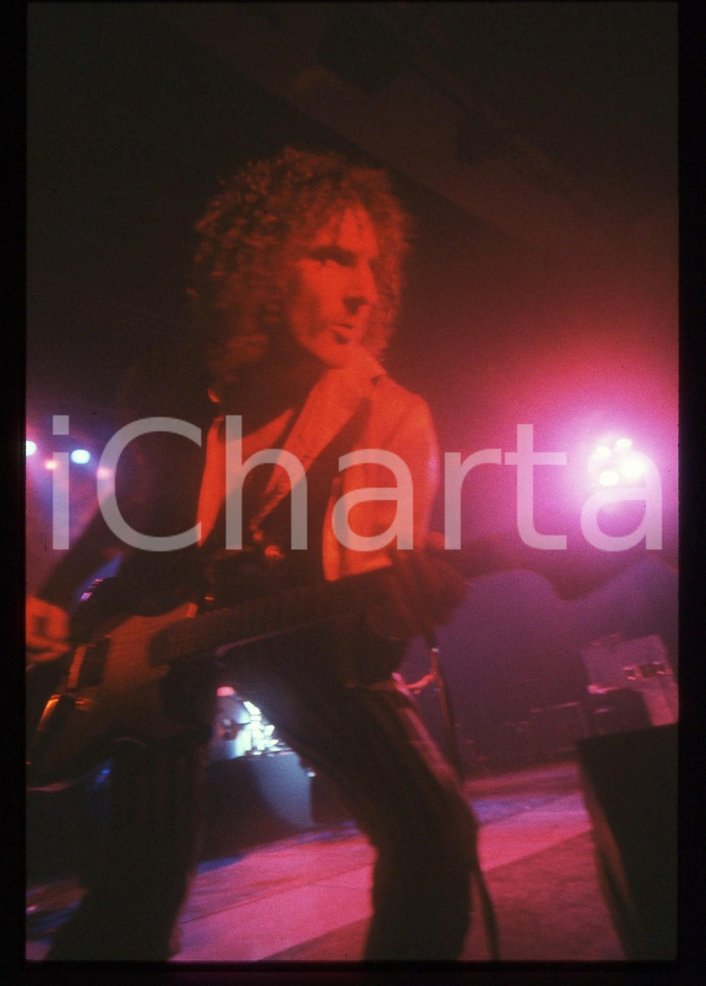 35mm vintage slide* 1982 MILANO Fernando VON ARB dei KROKUS al Rolling Stone 12