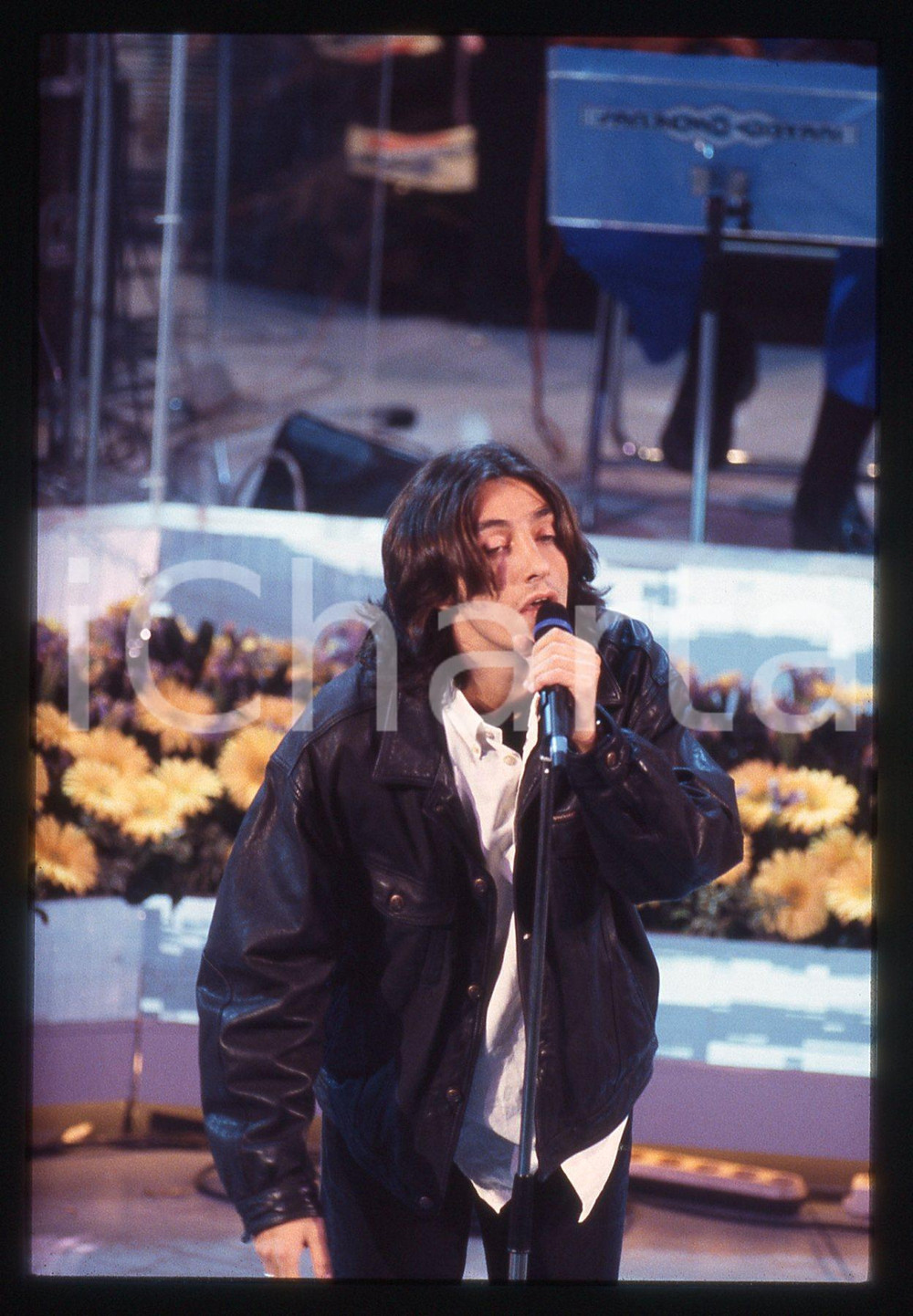 35mm vintage slide* 1996 SANREMO GIOVANI Andrea GALLO al Teatro Ariston (5)