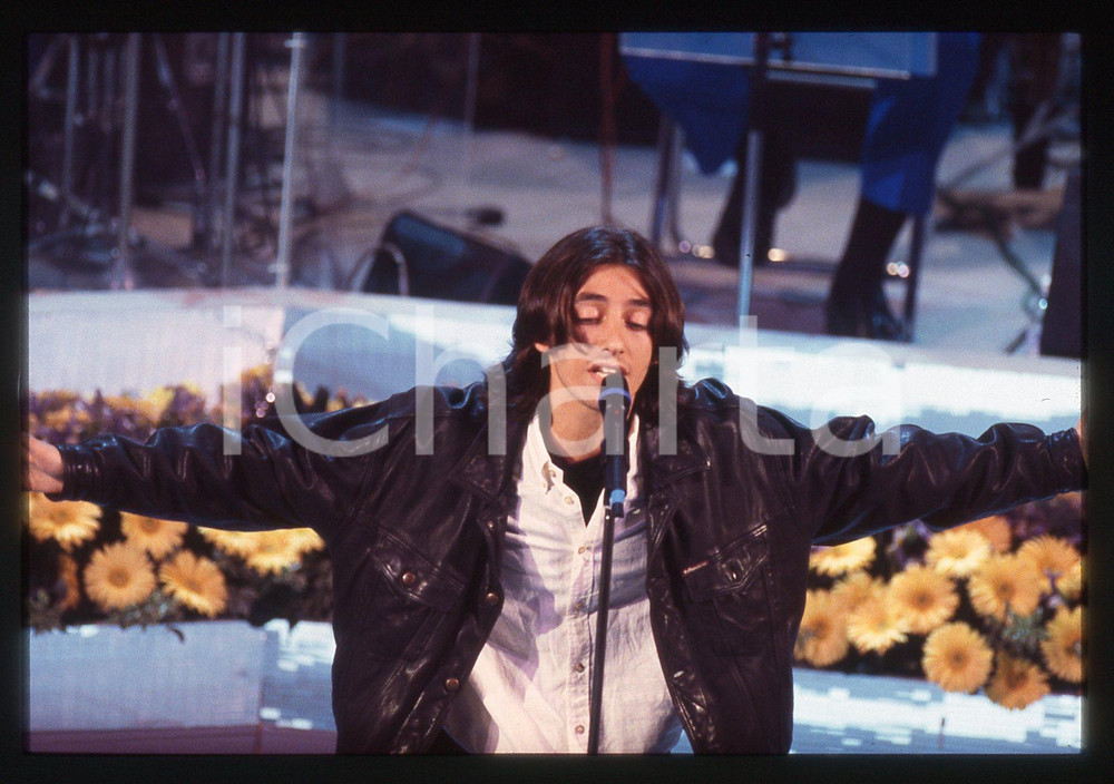 35mm vintage slide* 1996 SANREMO GIOVANI Andrea GALLO al Teatro Ariston (6)