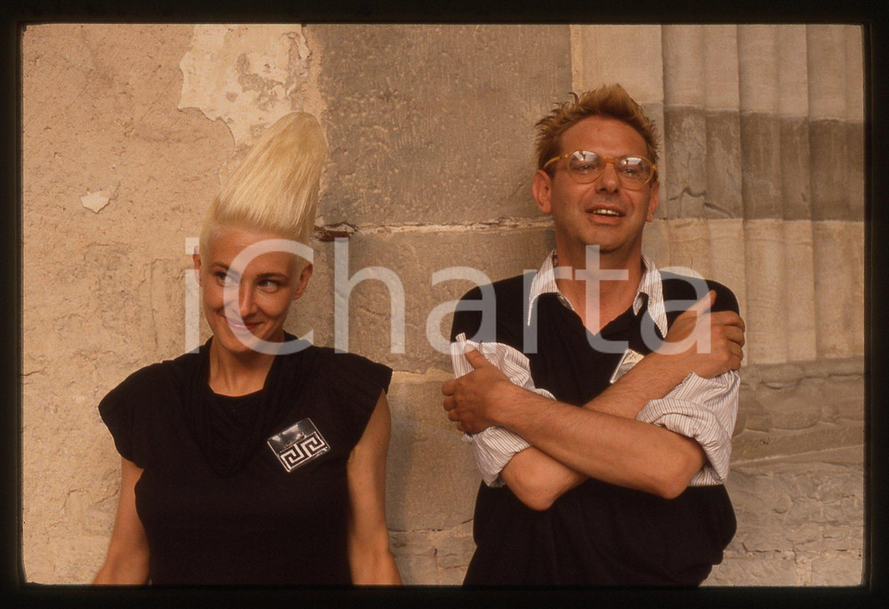 35mm vintage slide* 1980ca VERONA Maurizio ARCIERI Christina MOSER dei KRISMA 1