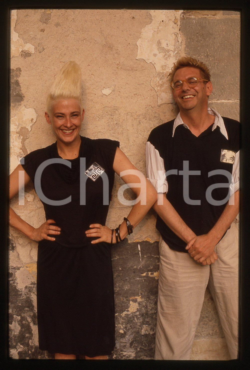 35mm vintage slide* 1980ca VERONA Maurizio ARCIERI Christina MOSER dei KRISMA 11