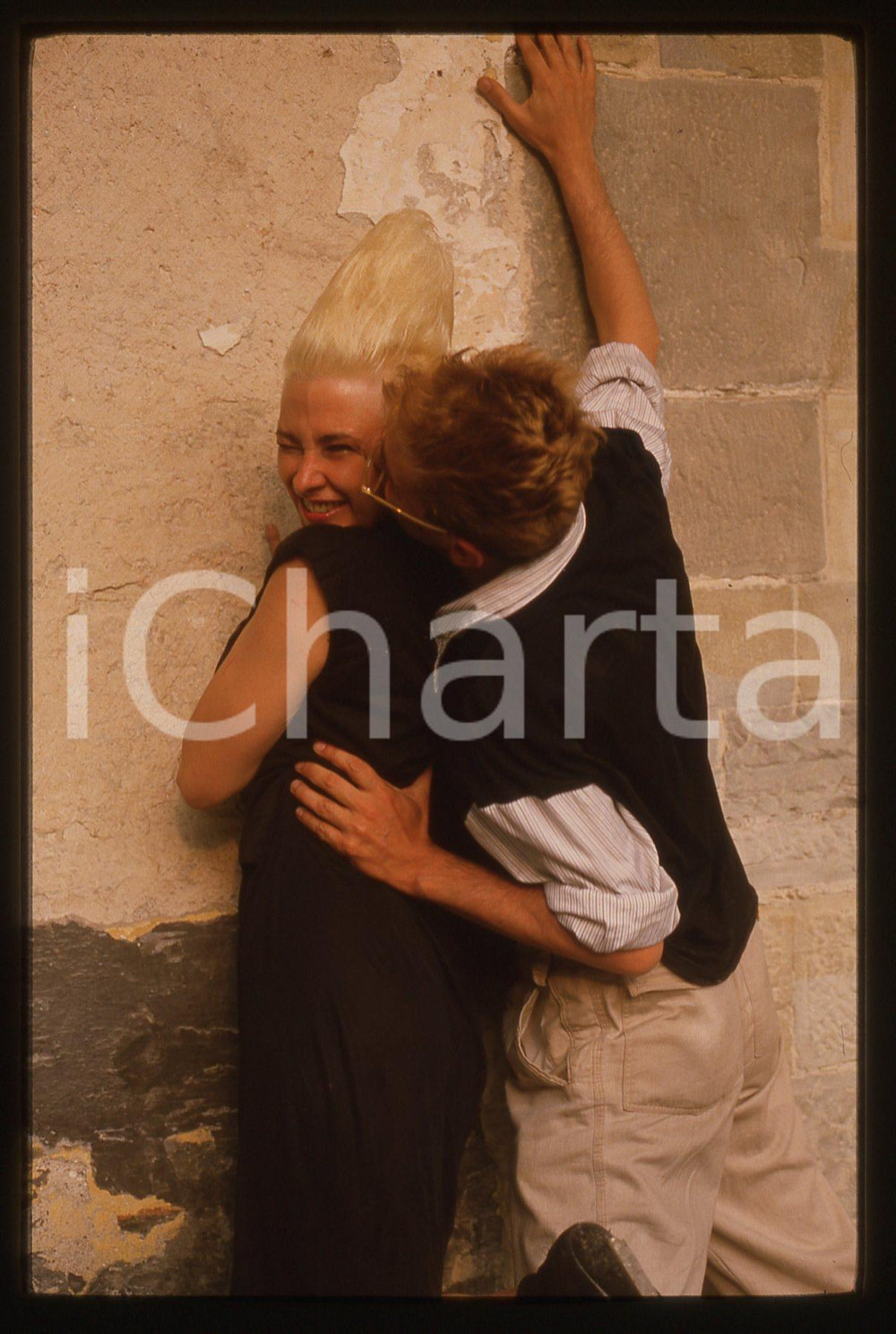 35mm vintage slide* 1980ca VERONA Maurizio ARCIERI Christina MOSER dei KRISMA 23