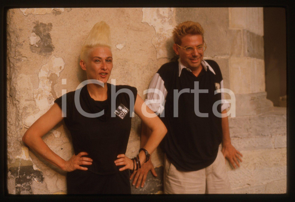35mm vintage slide* 1980ca VERONA Maurizio ARCIERI Christina MOSER dei KRISMA 24
