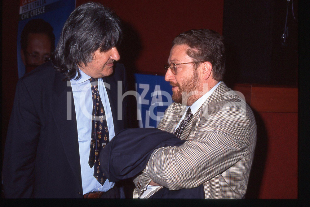 35mm vintage slide* 1995ca ALLEANZA NAZIONALE Tony DE VITA Riccardo DE CORATO