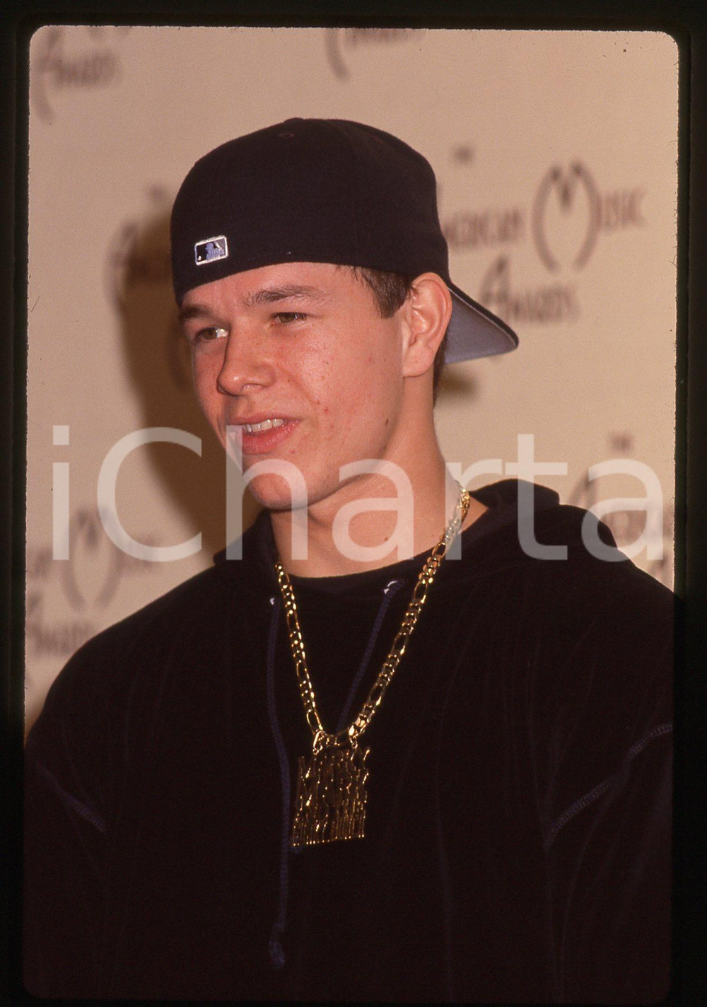35mm vintage slide* 1992 LOS ANGELES - MARKY MARK Mark WAHLBERG agli AMA (3)