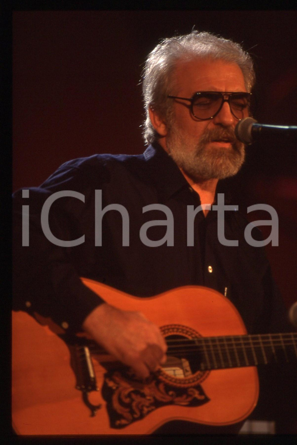 35mm vintage slide* 1994 SANREMO Gianni SIVIERO al CLUB TENCO 94 (2)