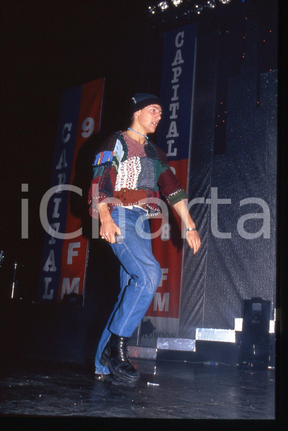 35mm vintage slide* 1995ca MUSICA Ally BEGG dei BAD BOYS INC Ritratto (1)