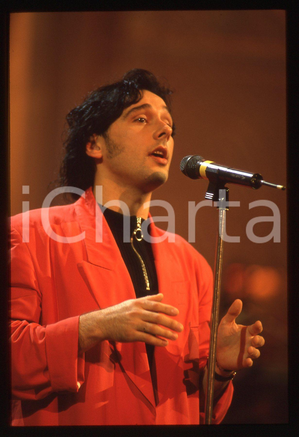 35mm vintage slide* 1993 SANREMO GIOVANI Vincenzo DI TOMA al Teatro Ariston (1)