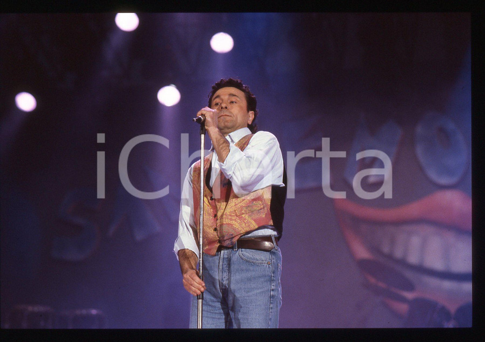 35mm vintage slide* 1991 SANREMO FOLLIES Gerardo GARGIULO al Palamusic (2)