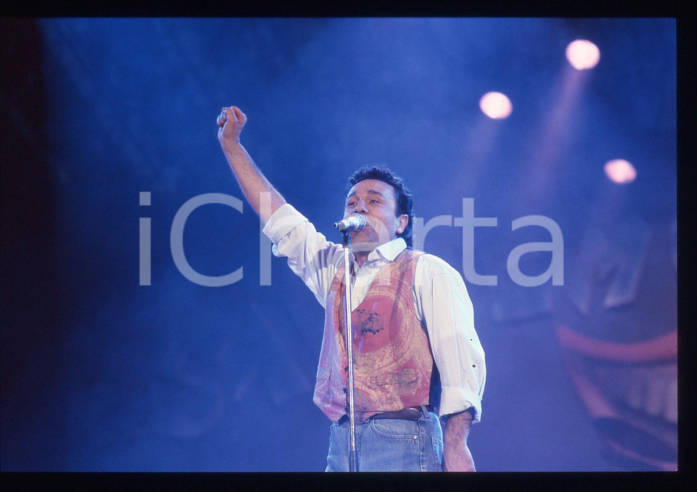 35mm vintage slide* 1991 SANREMO FOLLIES Gerardo GARGIULO al Palamusic (3)