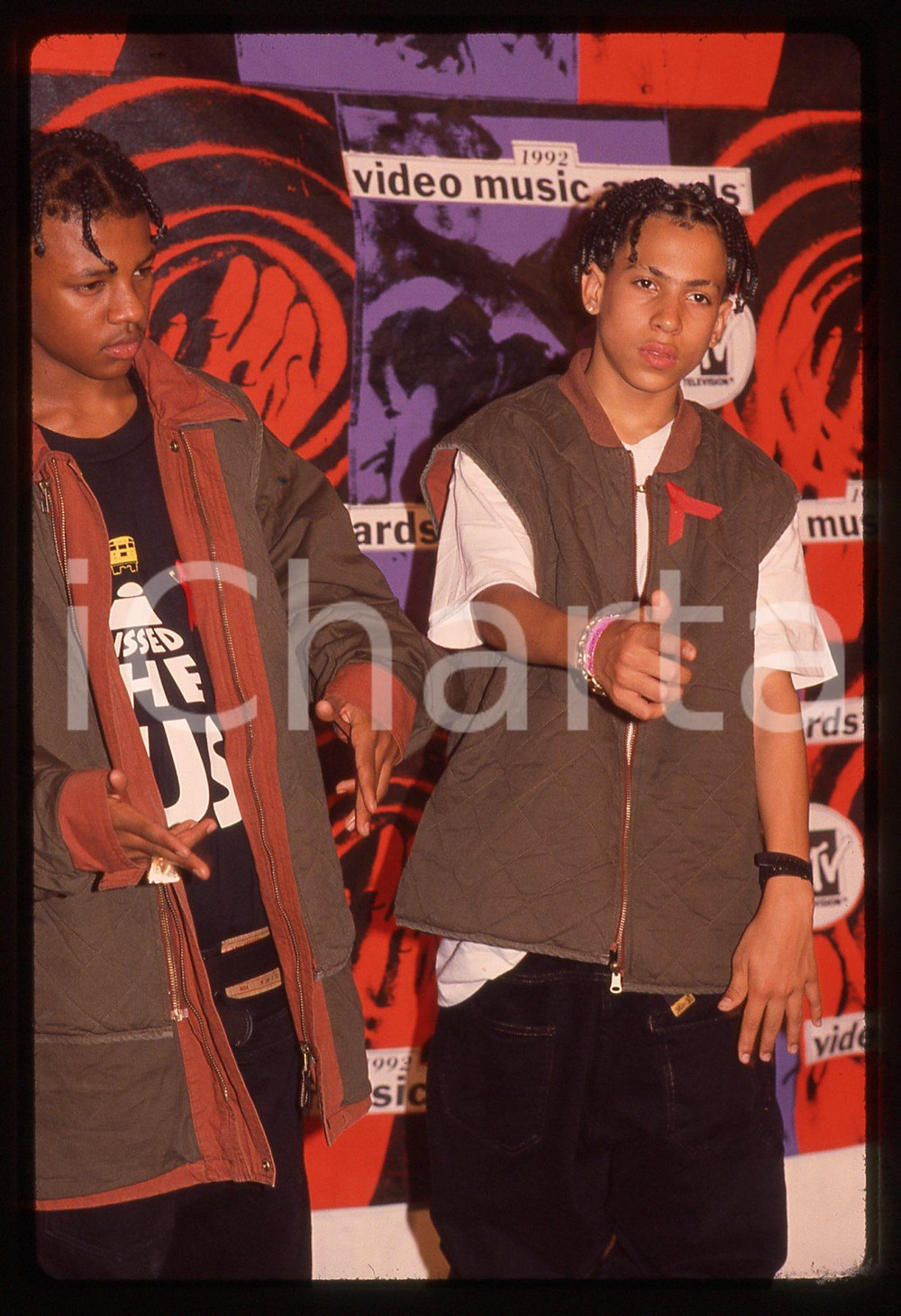 35mm vintage slide* 1992 MTV VMA - KRISS KROSS Chris SMITH Chris KELLY (2)