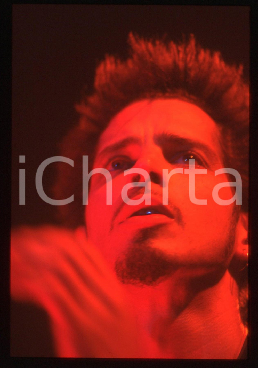 35mm vintage slide* 1995ca MUSICA Chris CORNELL dei SOUNDGARDEN in concerto (9)