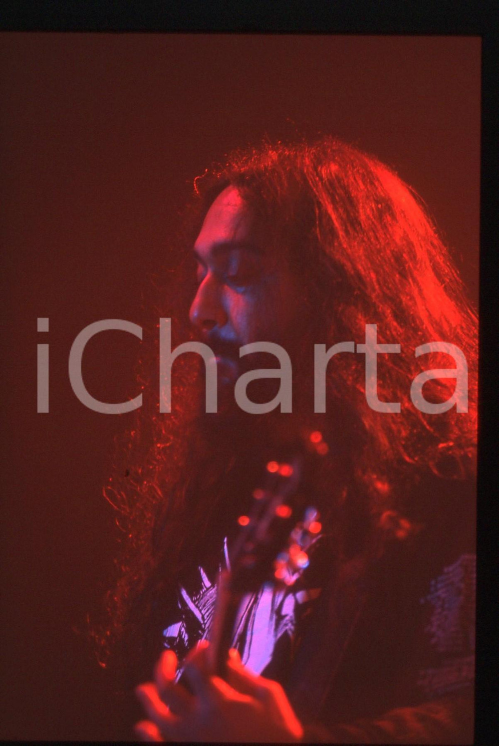 35mm vintage slide* 1995ca MUSICA Kim THAYIL dei SOUNDGARDEN in concerto (1)