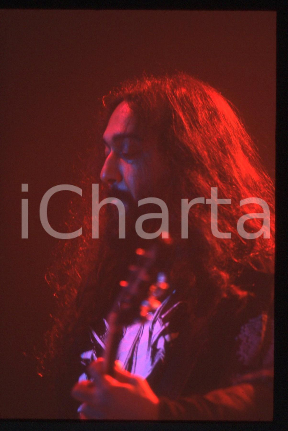 35mm vintage slide* 1995ca MUSICA Kim THAYIL dei SOUNDGARDEN in concerto (2)