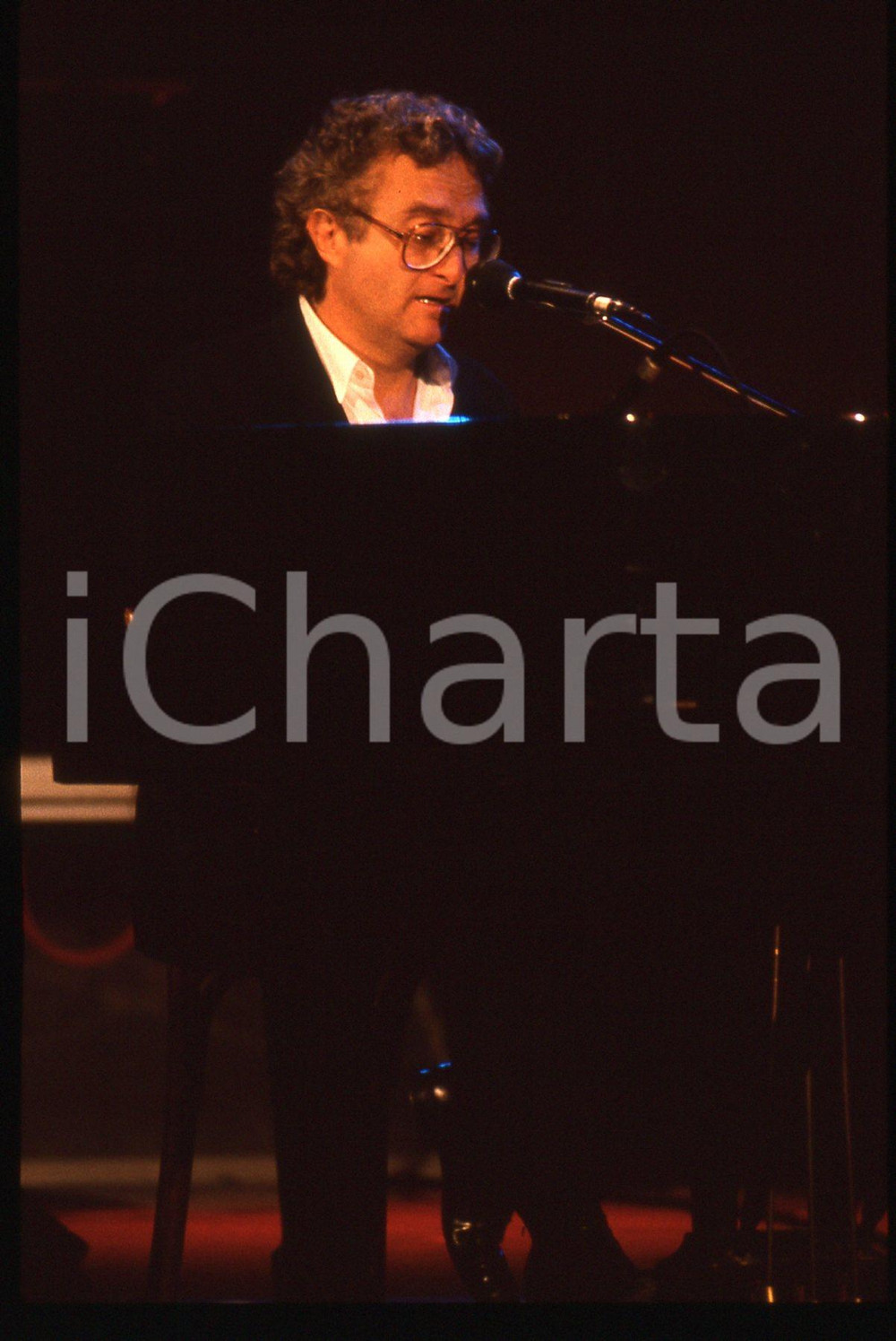 35mm vintage slide* 1989 SANREMO  Randy NEWMAN al CLUB TENCO Ritratto (5)