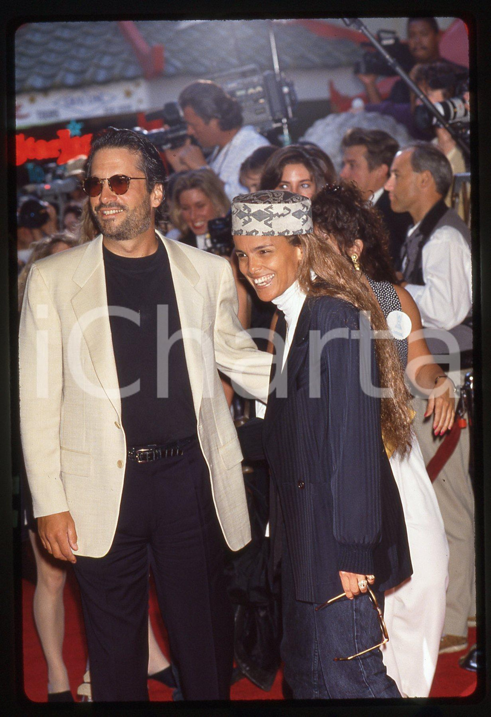 35mm vintage slide*1990ca COSTUME Shari BELAFONTE e Sam BEHRENS Ritratto (1)