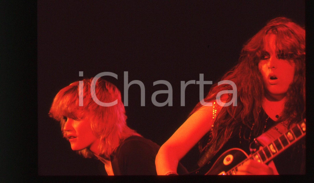 35mm vintage slide* 1985ca MUSICA Dee O'MALLEY Jody TURNER delle ROCK GODDESS 4